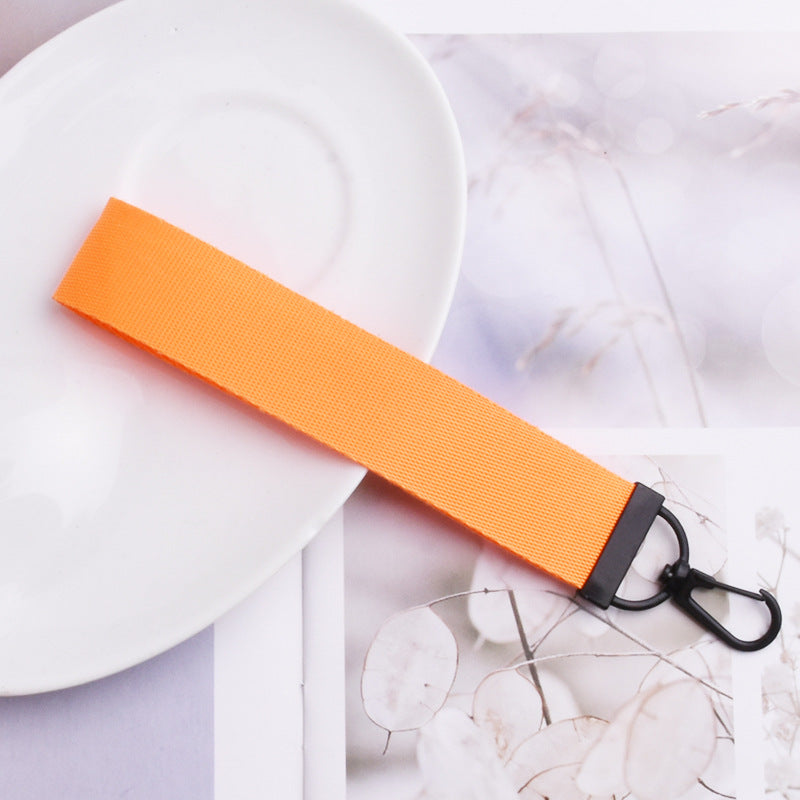 Wholesale Solid Color Nylon Webbing Keychain